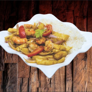 Saltado de Langostinos